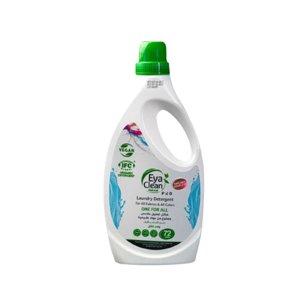 Unscented Organic Laundry Detergent by Eya Clean Pro, Family Size (1800ml)