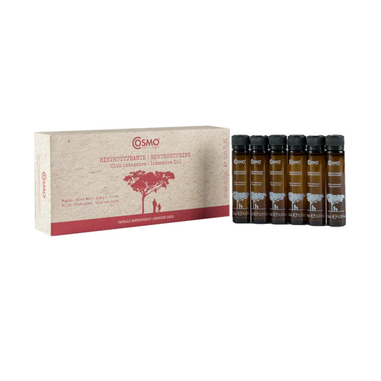 Cosmo Organic Restructuring Ampoules Intensive Treatment For Damaged Hair - Cosmo Cosmetics 